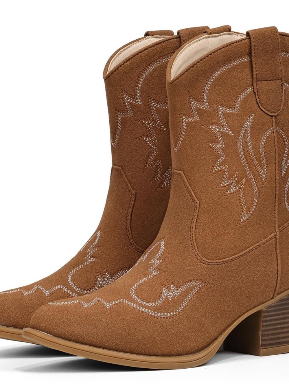 Cowboy Boots for Women Ankle Cowgirl Boots Pointed Toe Western Booties